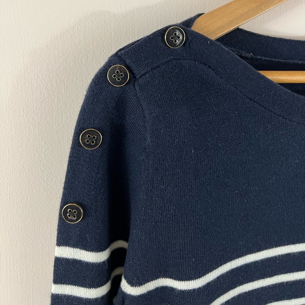 XS Banana Republic Stripped Nautical Sweater Navy/White - Picture 3 of 11